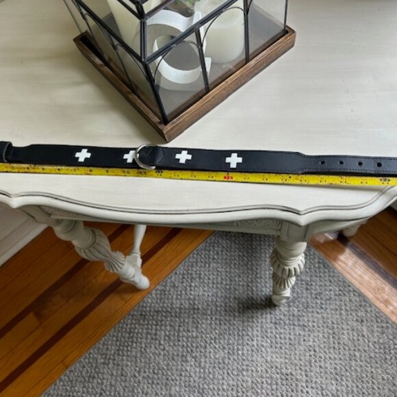 NEW Never Worn Hunter Swiss Black Leather Dog Collar L 65 - Picture 4 of 5